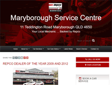 Tablet Screenshot of maryboroughservice.com.au